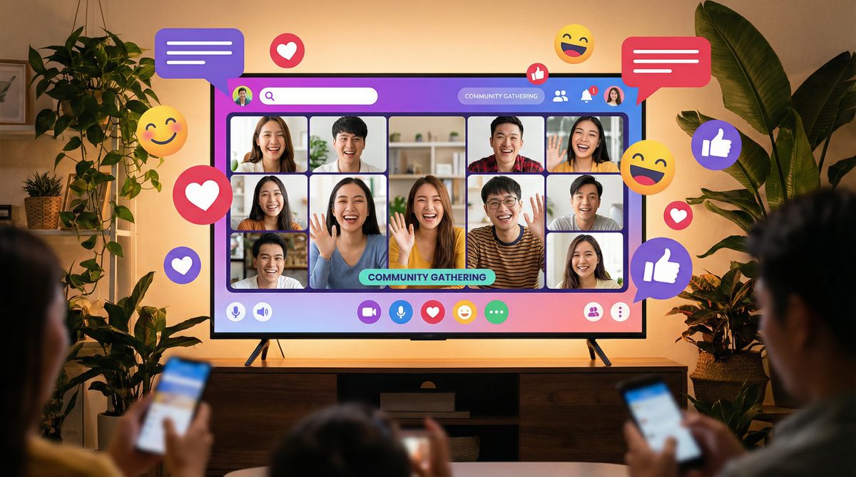 猎奇视频社区互动场景